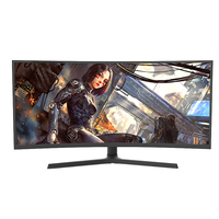 YGM Pc 24 32 34 inch Lcd Monitor 144hz 165 HZ 2K 4K Computer Display Rgb Light Bar Gaming Curved Screen Monitors pod system