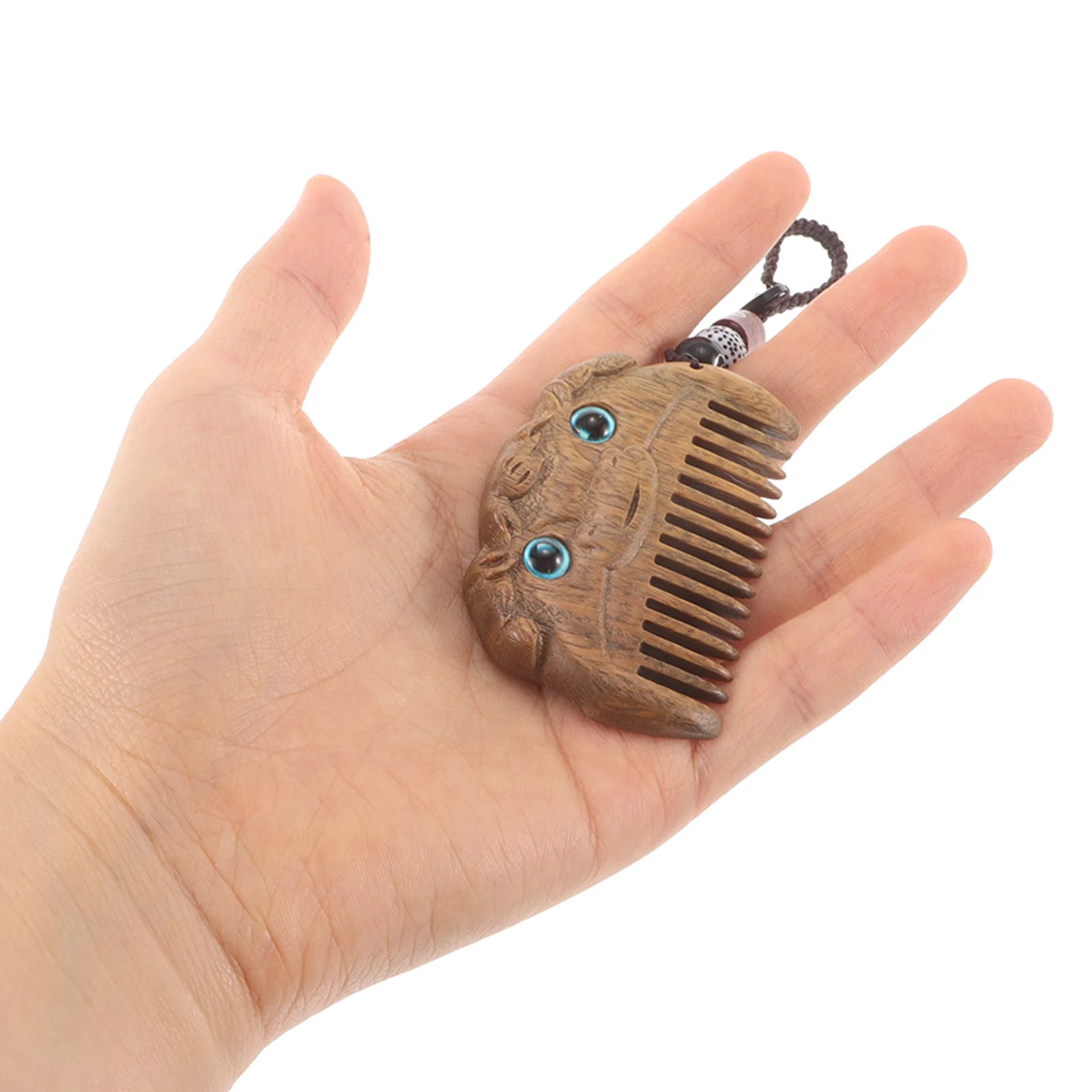 

Carved Sandalwood Comb Mini Pocket Size Travel Hair Brush Detangling Scalp Massage Portable Wooden Hair Comb Vintage Gift