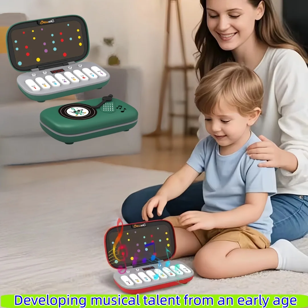 Mini teclado electrónico de juguete, máquina de juego de ritmo musical, instrumento de piano educativo para niños, regalo
