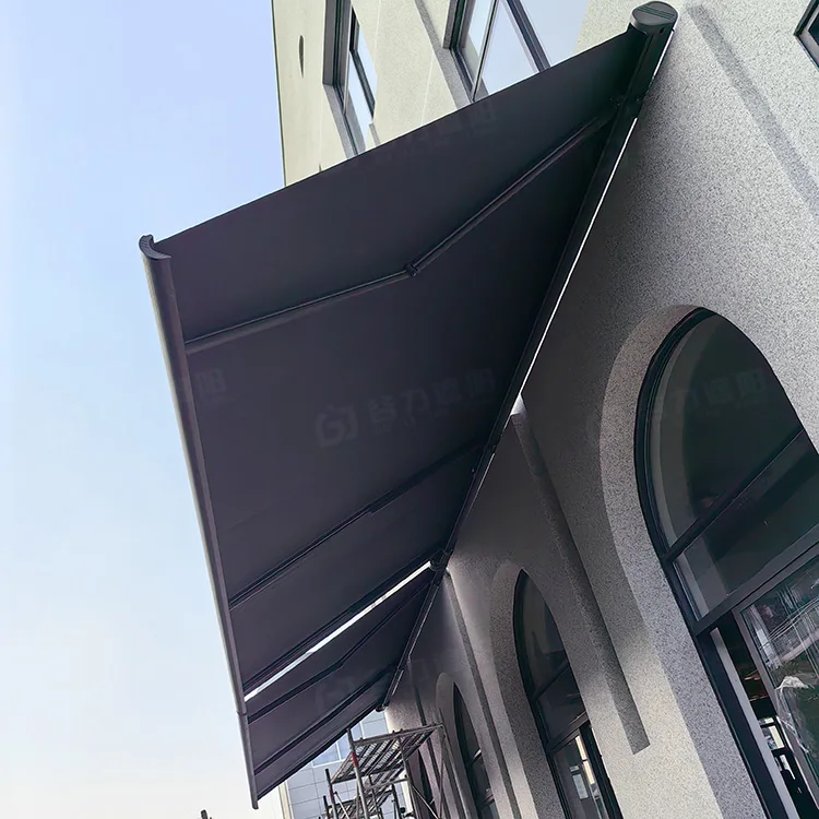 

Remote Control Awning for Shop Villa Swimming Pool Aluminum Retractable Awning with Led Light Outdoor Patio Garden Sunshadepromo