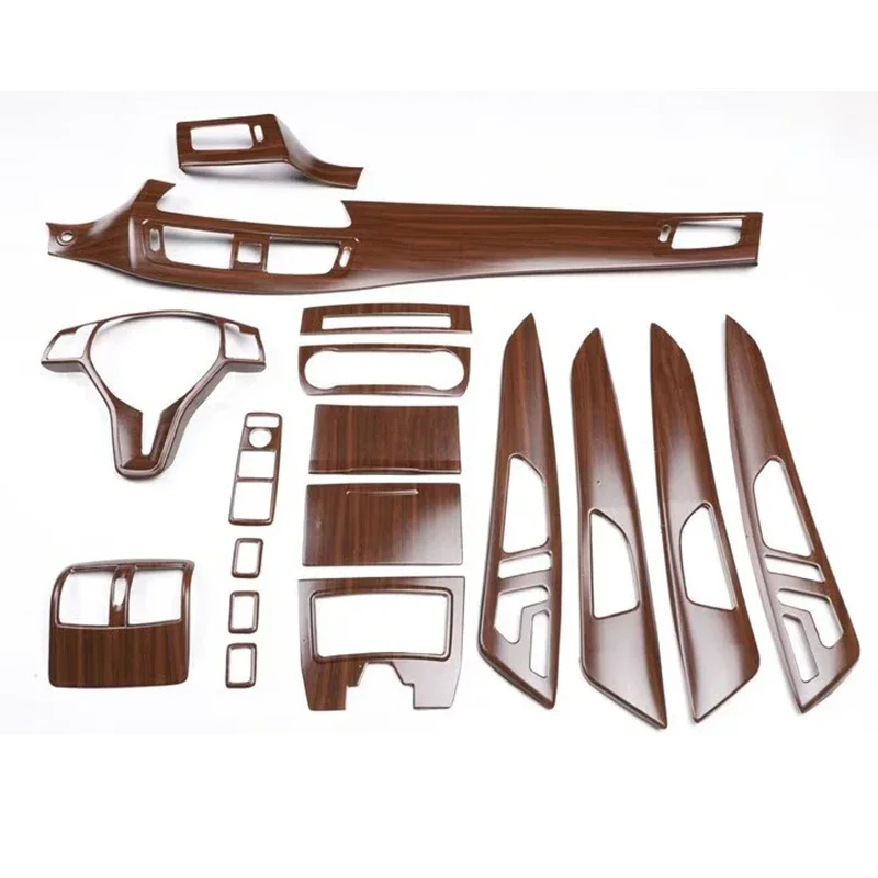 Wooden Color Gear Panel Steering Wheel Air Vent Door Panel Sticker For Mercedes Benz CLS 250 300 350 500 550 2012 2013