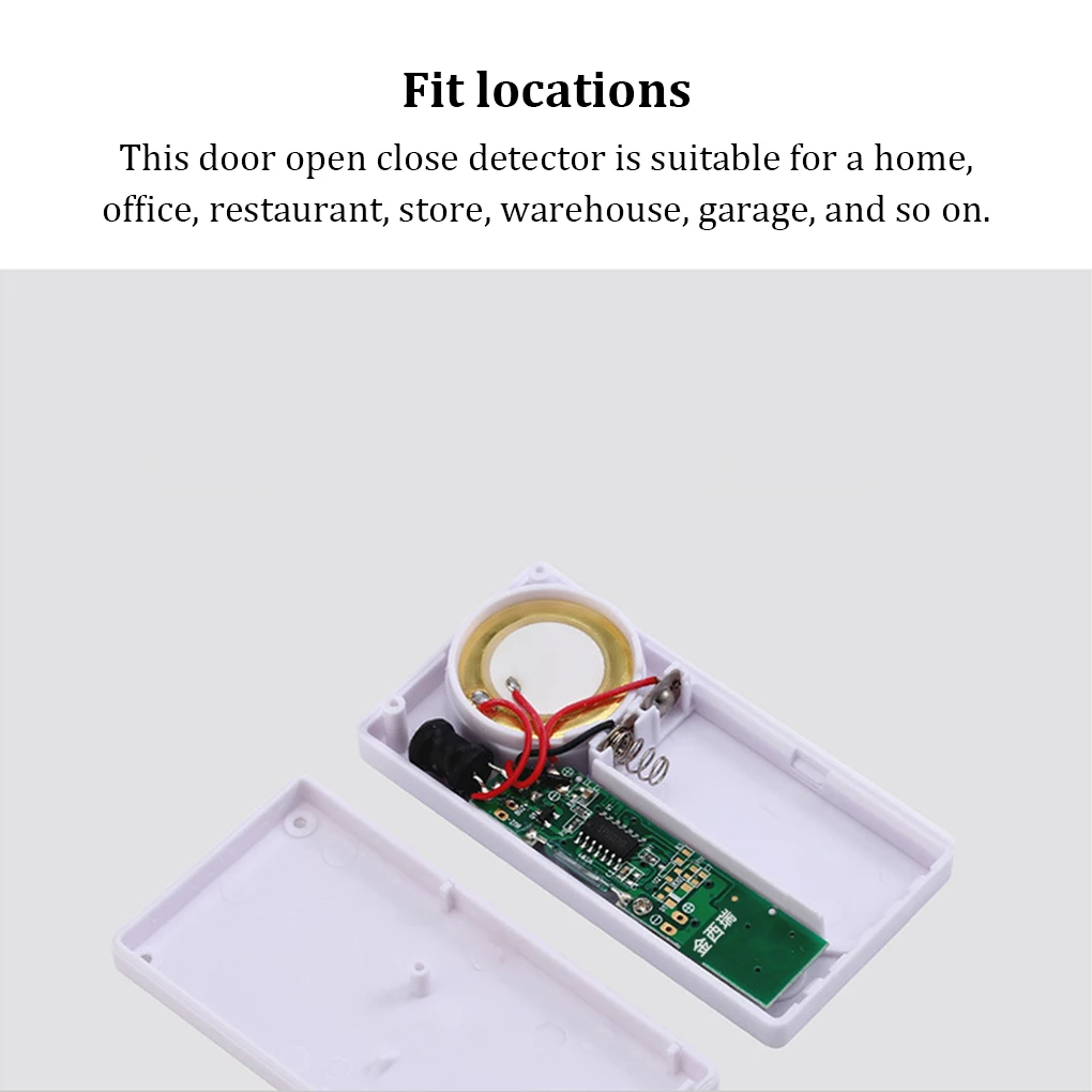 Allarmi per finestre con sensore per porte rilevatore di stato per Hotel per la casa alimentato a batteria