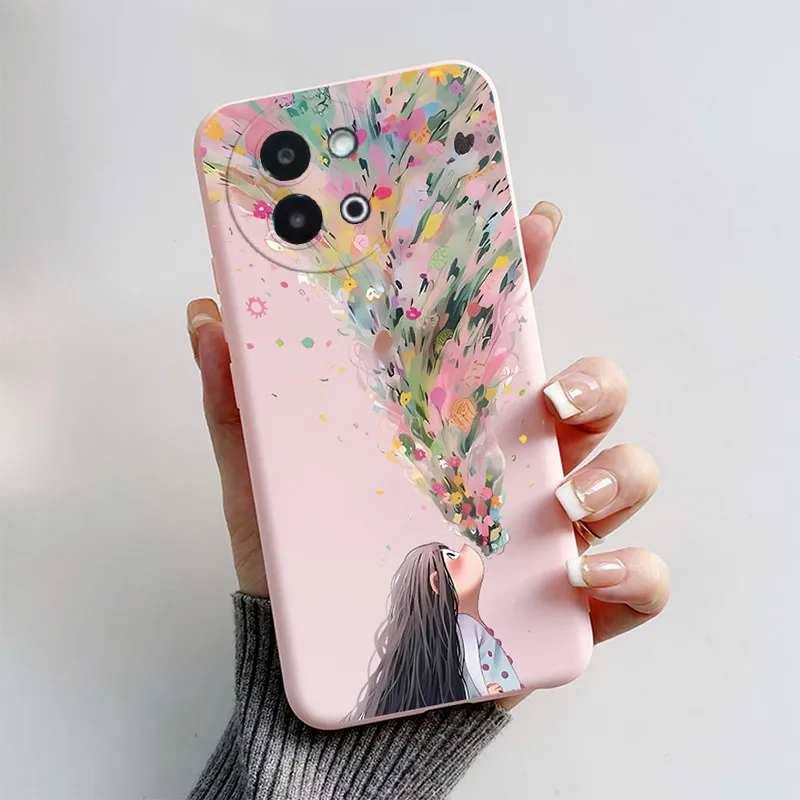 For Vivo Y38 5G Case Back Cover For Vivo Y58 5G Funda Colorful Butterfly Soft Silicone Phone Case on VivoY38 Y 58 Protect Coque