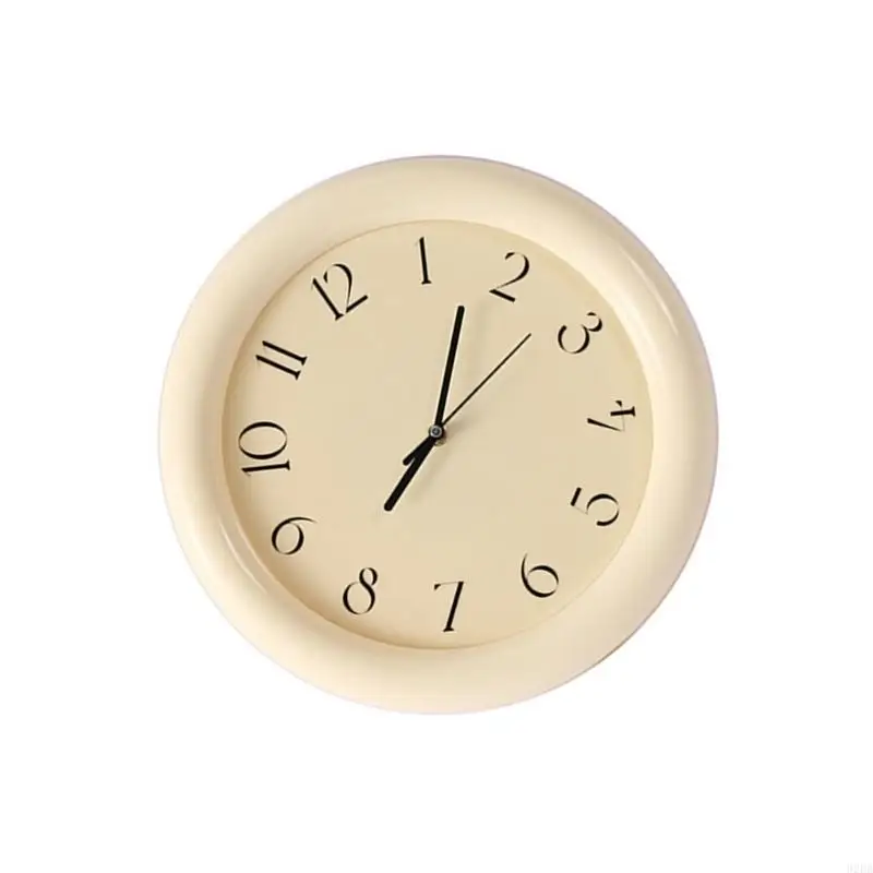 02dB Relógio penduramento decorativo elegante para quartos e sala estar com tranquilo