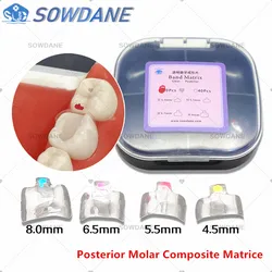 Dental Clear Matrix Bands Transparent Matrice Posterior Molar Composite Class Restorative Matrices 4.5/5.5/6.5/8.0 Fits Bioclear