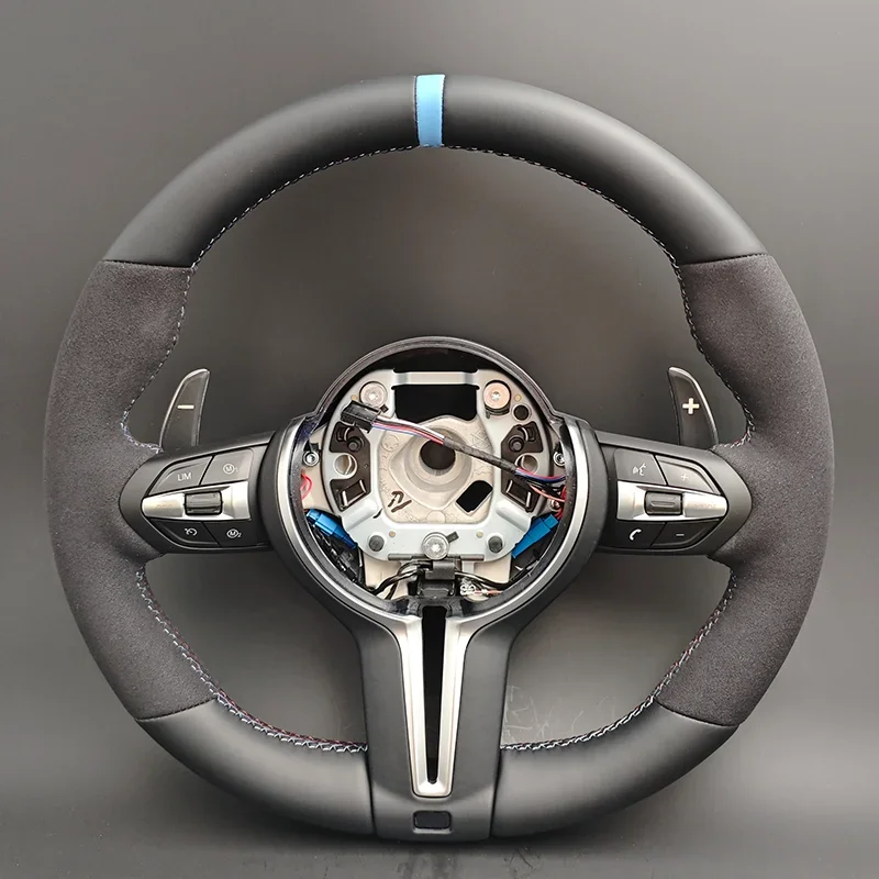 

Microsued M Sport Volant Lekrad Steering Wheel for BMW F10 F11 F20 F21 F22 F25 F30 F31 F32 F33 F34 F36 F01 F06 F07 F12 F13 M3 M5