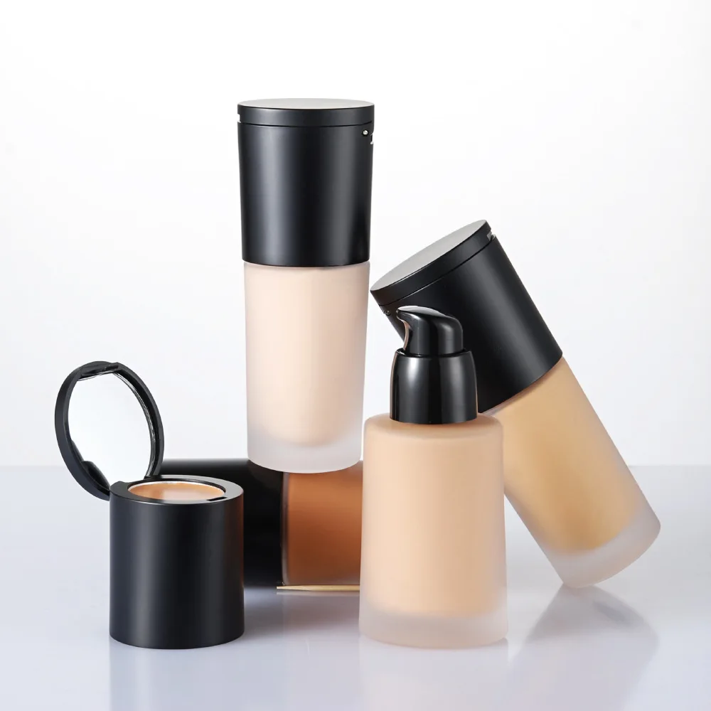 2ใน130Ml Liquid Foundation Soft Matte คอนซีลเลอร์ Primer Base Professional Face คอนซีลเลอร์ครีม Make Up Corrector โลโก้ที่กำหนดเอง