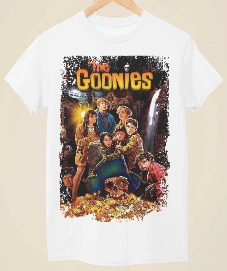 Adventure movie The Goonies poster inspiration treasure pattern 3D printing unisex T-shirt shirt retro street short sleeved top