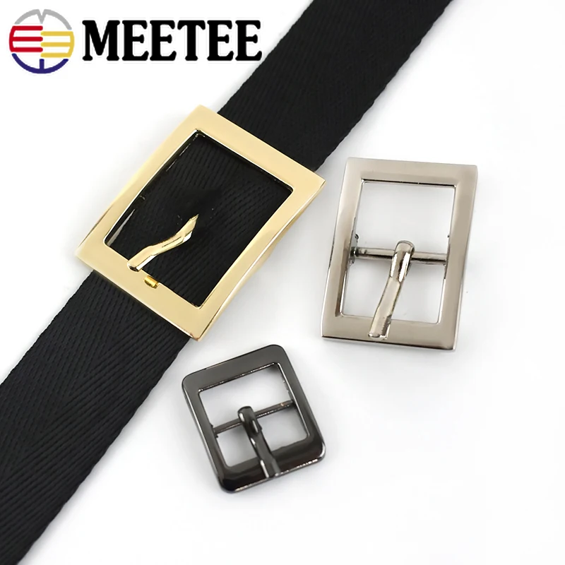 5/10Pcs 16-38mm Metal Pin Buckle Bag Strap Slider Adjust Clasp Hook Webbing Belt Leather Shoes Craft Hardware Sewing Accessories