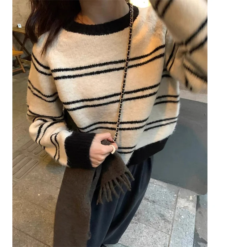

Soft Camere Women's round Ne Sweater Color Blo Knitwear Winter Outerwear Inner Match Thermal Straight Tube Ultra Thin