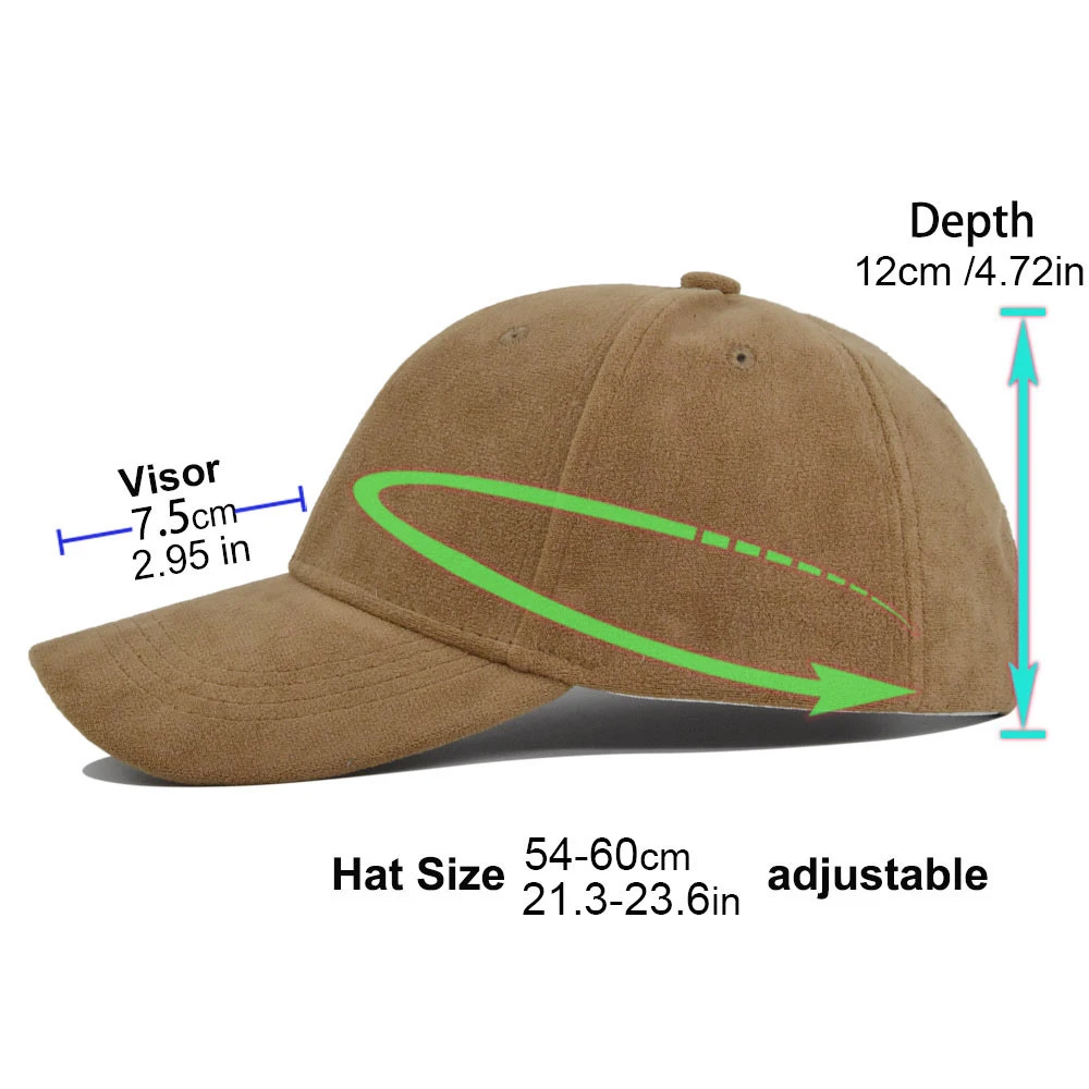 Outdoor Suede Solid Color Soft Top Baseball Cap Breathable Embroidery Custom Logo Duck Tongue Cap Sunscreen Sunshade Cap