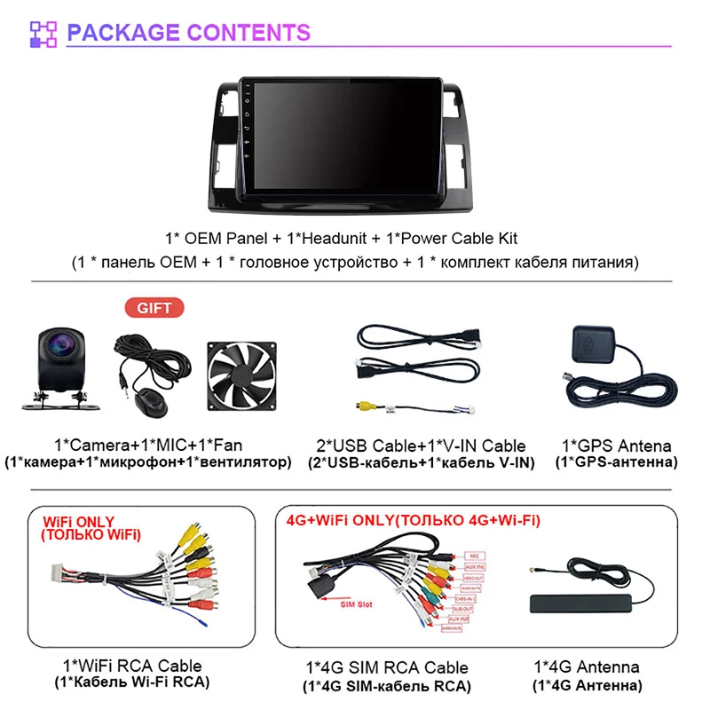 RSNAVI Android 16 For Toyota Previa 3 III XR50 Estima 2006 - 2019 LHD Navigation Carplay Car Radio Multimedia Player DVD GPS