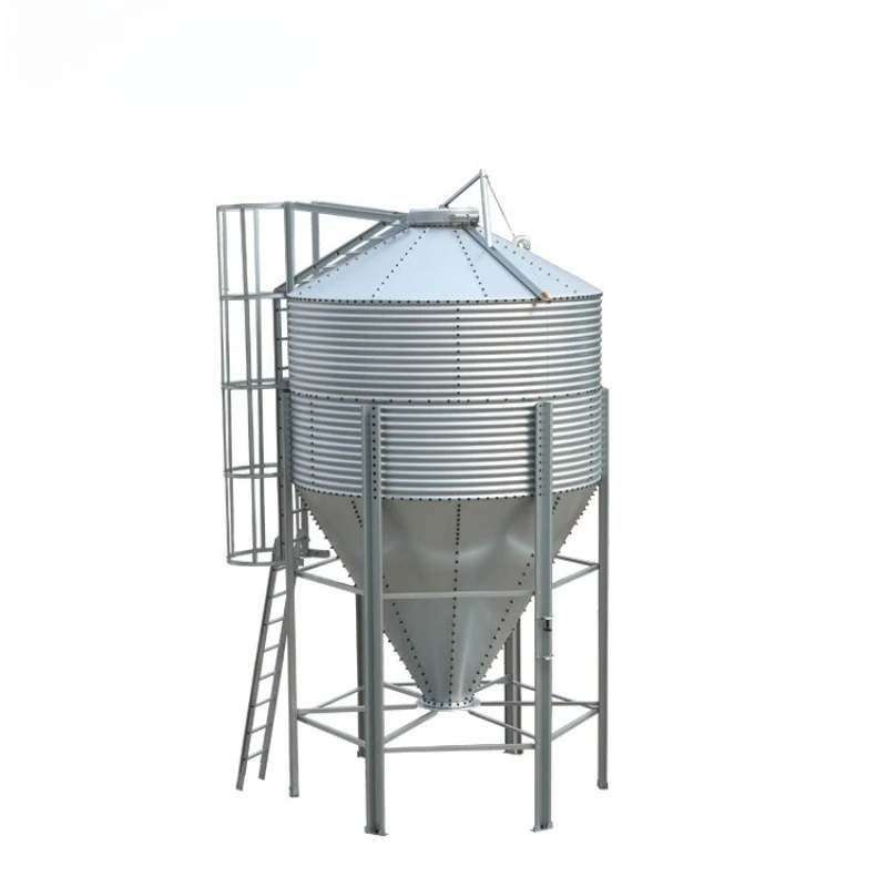 

Breeding chicken factory Pig factory with large capacity automatic feeding feeding hot dip galvanized sheet storage tower feed