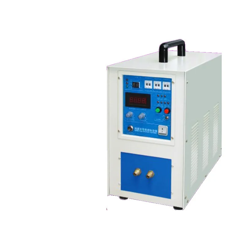آلة الحث عالية التردد الصغيرة المعدنية الصلب التبريد لحام لحام ذوبان فرن التدفئة معدات تزوير