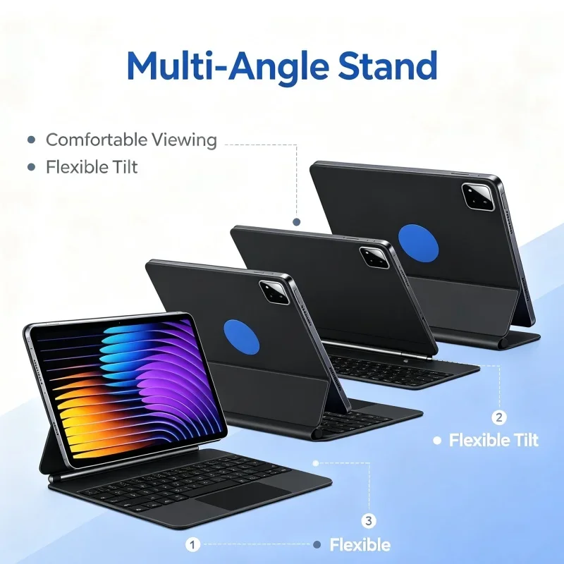 Smart Bluetooth Keyboard Case for Xiaomi Pad 7 2024 11.2