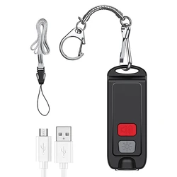 Safe Personal Alarm Rope Alarm Mini Self Defence Keychain 130DB Security Alarms With LED Flashlights For Women