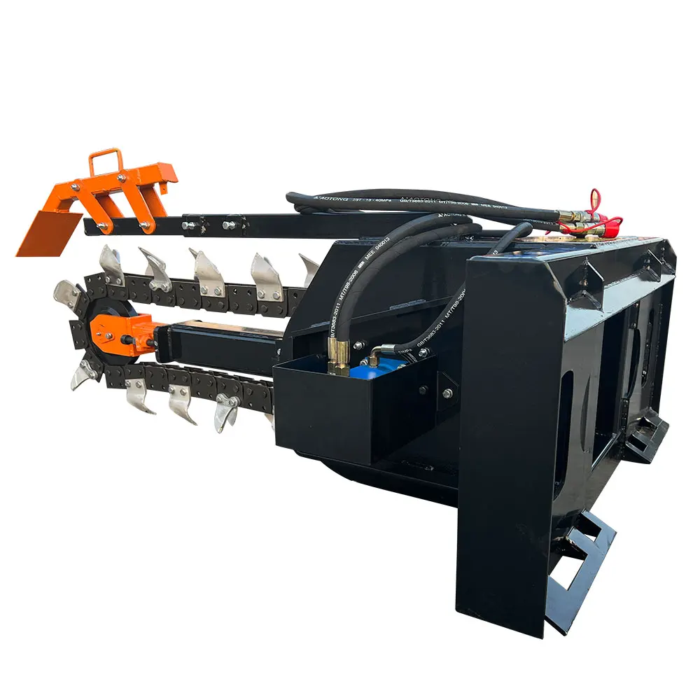1000mm Ditching Depth Farm Trenching Digging Machine Chain Trencher for Skid Steer