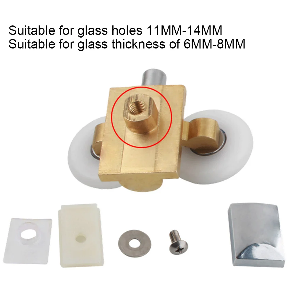 

Ремонт ванной комнаты, колеса 26 мм, двойные душевые колеса, блок, аксессуары для душевой двери, блоки предотвращения столкновений в комплекте