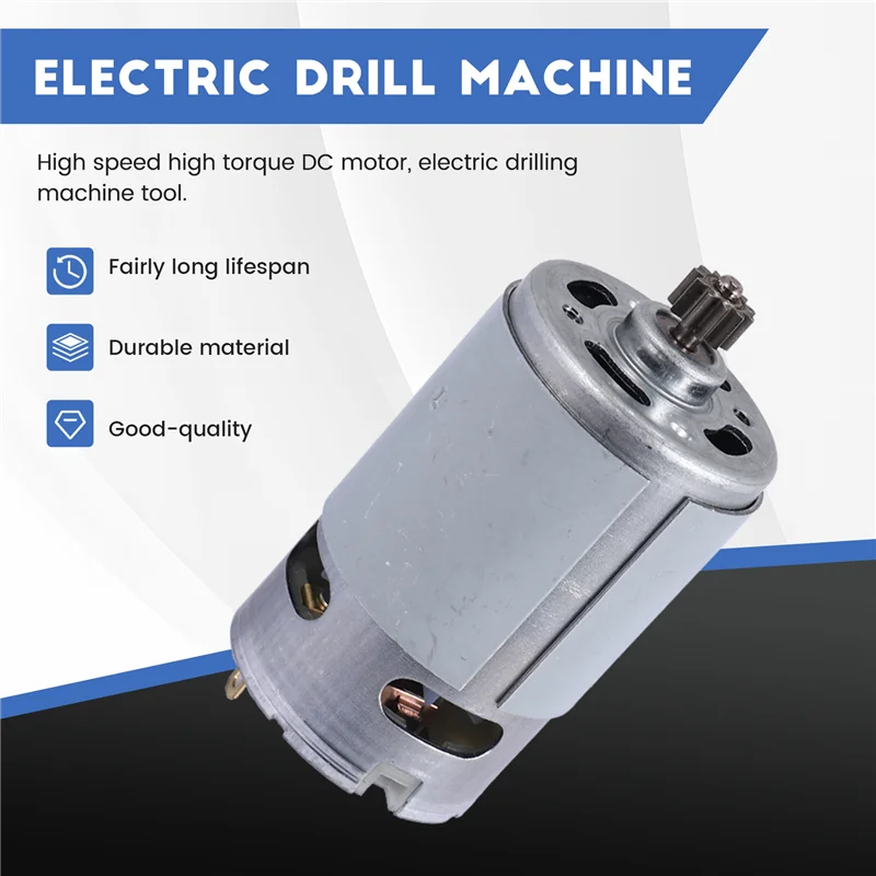 

RS550 19500 RPM DC Motor With Two-Speed 11 Teeth And High Torque Gear Box For Electric Drill/Screwdriver