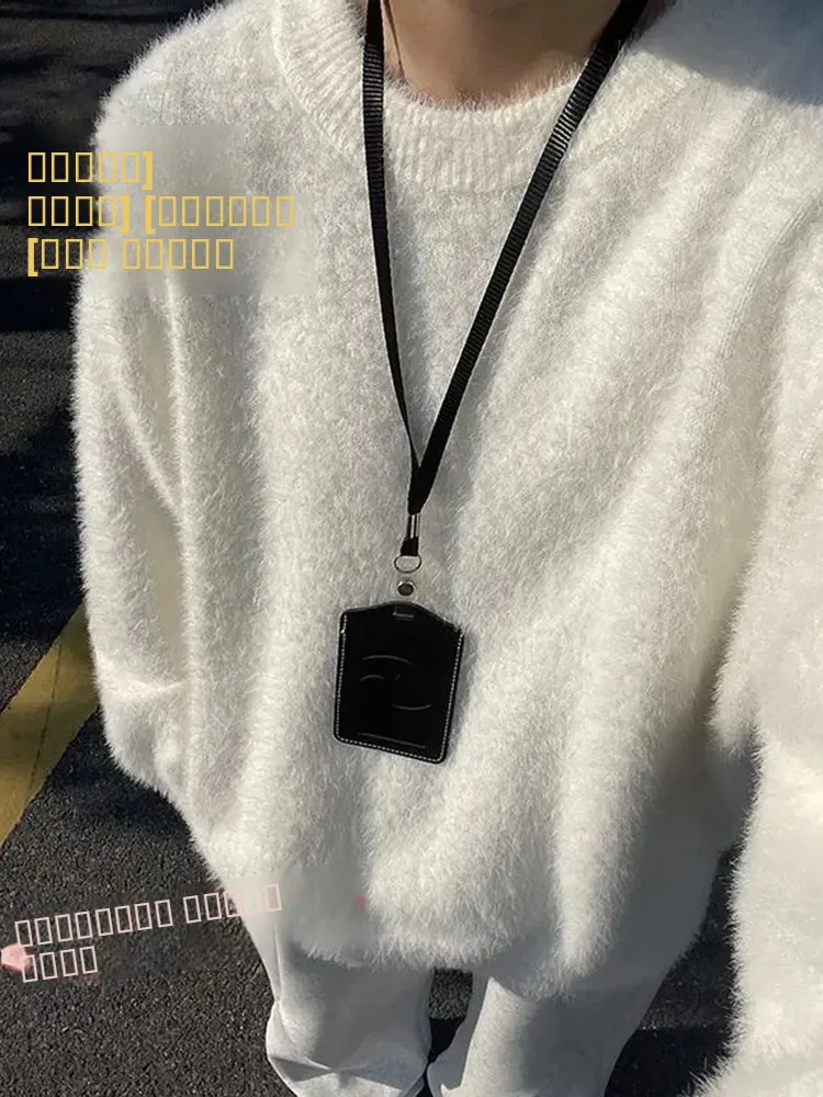 

American Sle Men's Knitted Sweater Cleanfit Outerwear round Ne Long Sve Polyester Fiber Autumn Winter Leisure Faion