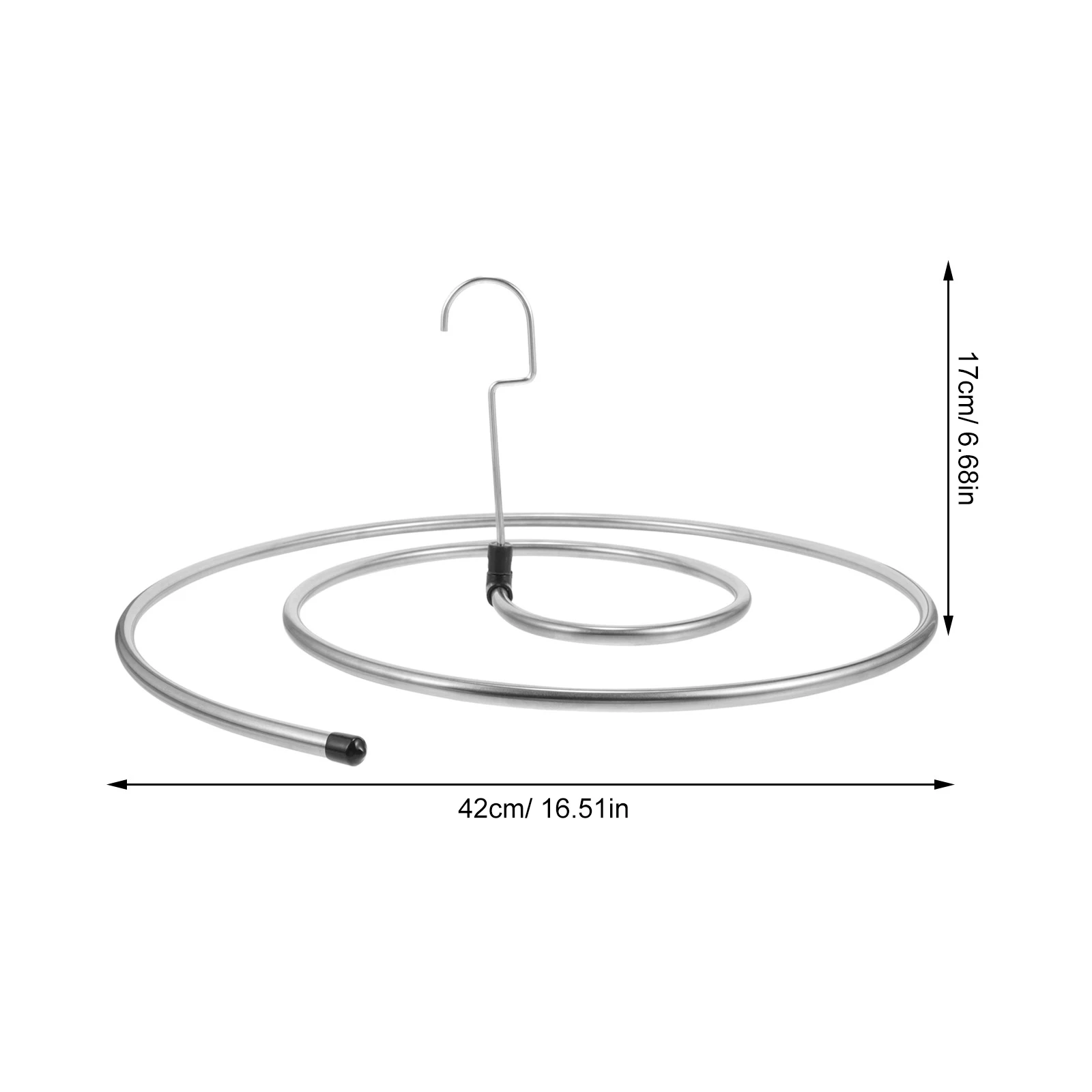 

2pcs Drying Set Stainless Steel Spiral Laundry Hanger Bed Sheet Bath Towel Bed Sheet Drying Rack Balcony Use Space Saver