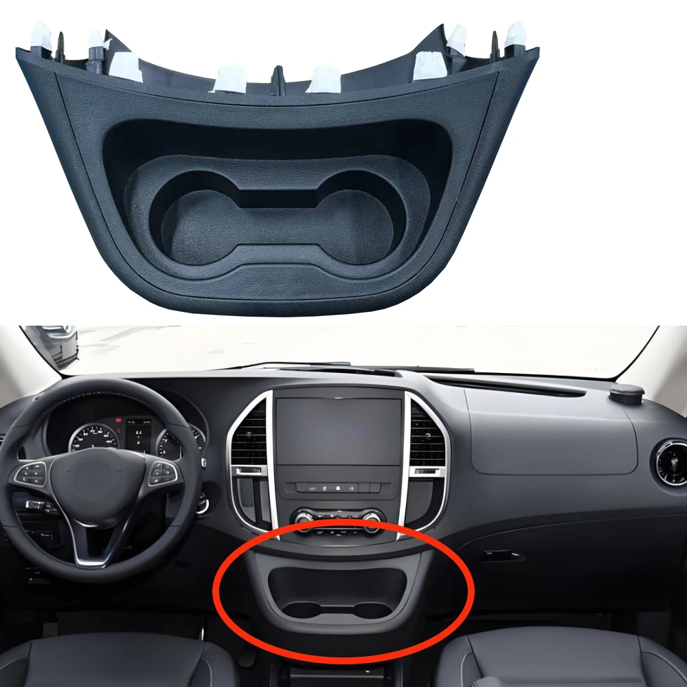 

Cup Holder Panel A44768008319051 For Mercedes For Benz For Vito For Metris W447 Center Console Armrest Box Modified Cup Holder