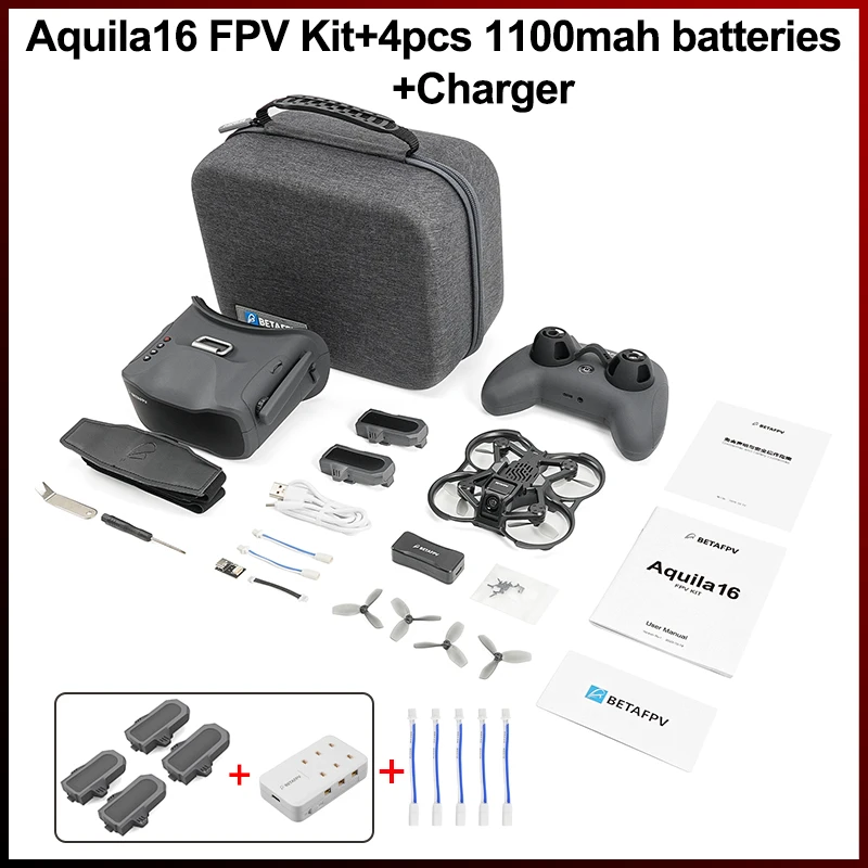 BETAFPV Aquila16 FPV Kit Borstelloze Racing Drone Professionele Quadcopter Indoor Outdoor Mini Camera Drone C0