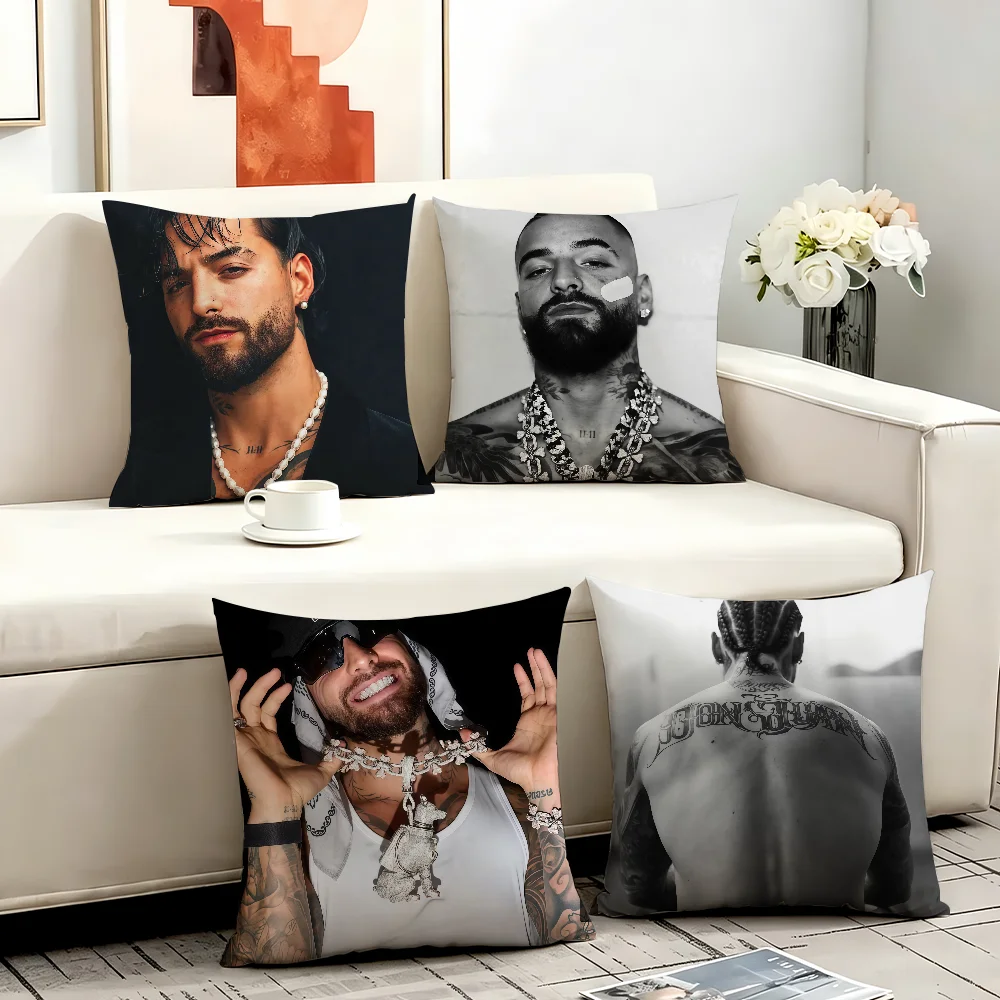 Colombian rapper M-Maluma cushion cover Comfortable Decorative For Bedroom Living room Dormitory Picnic and Holiday Decoration