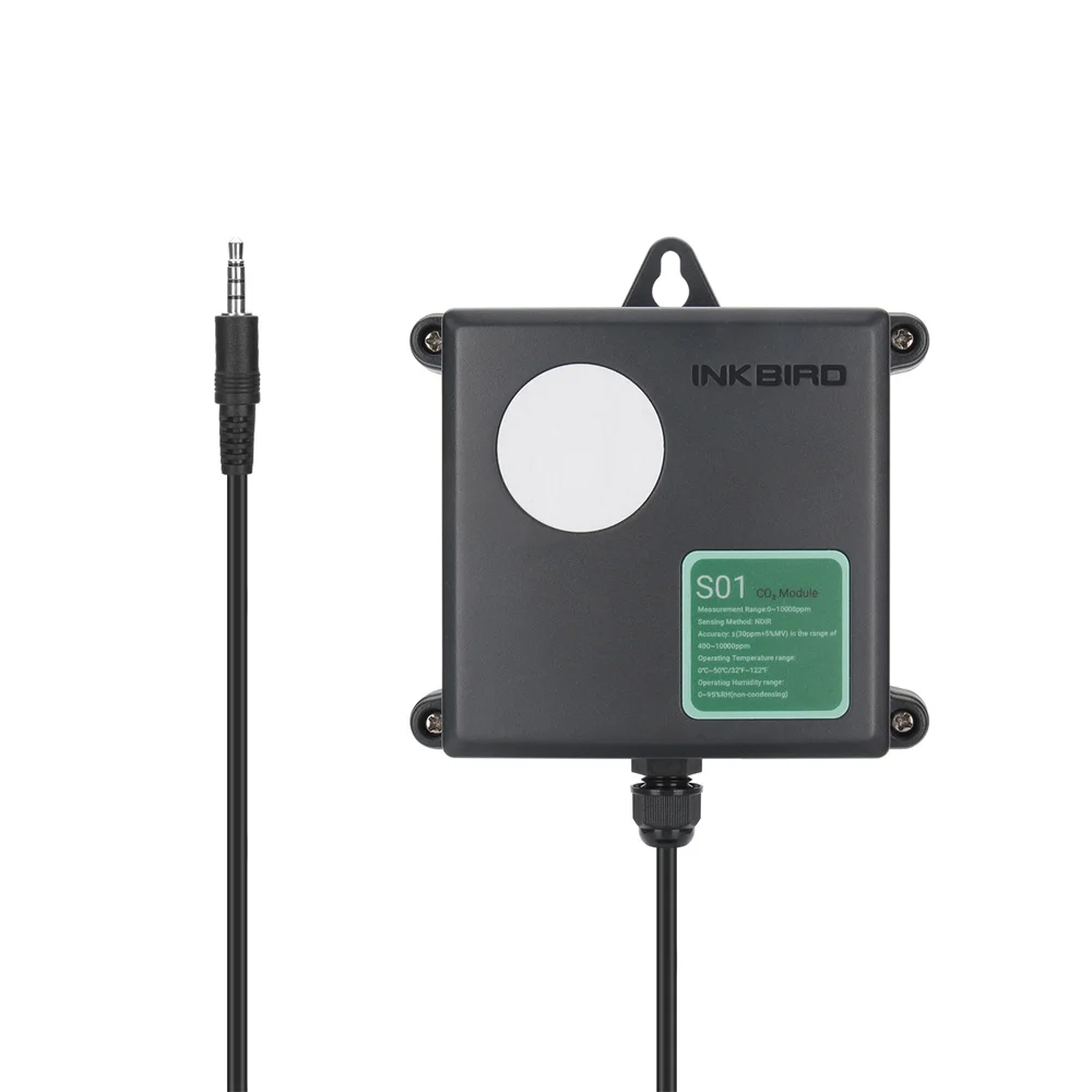 Inkbird Icc500t Digital Controlador de Co2 Co2 Programável Controlador e Monitor Sensível Apenas Ndir Co2 S01 Sensor para Icc-500t