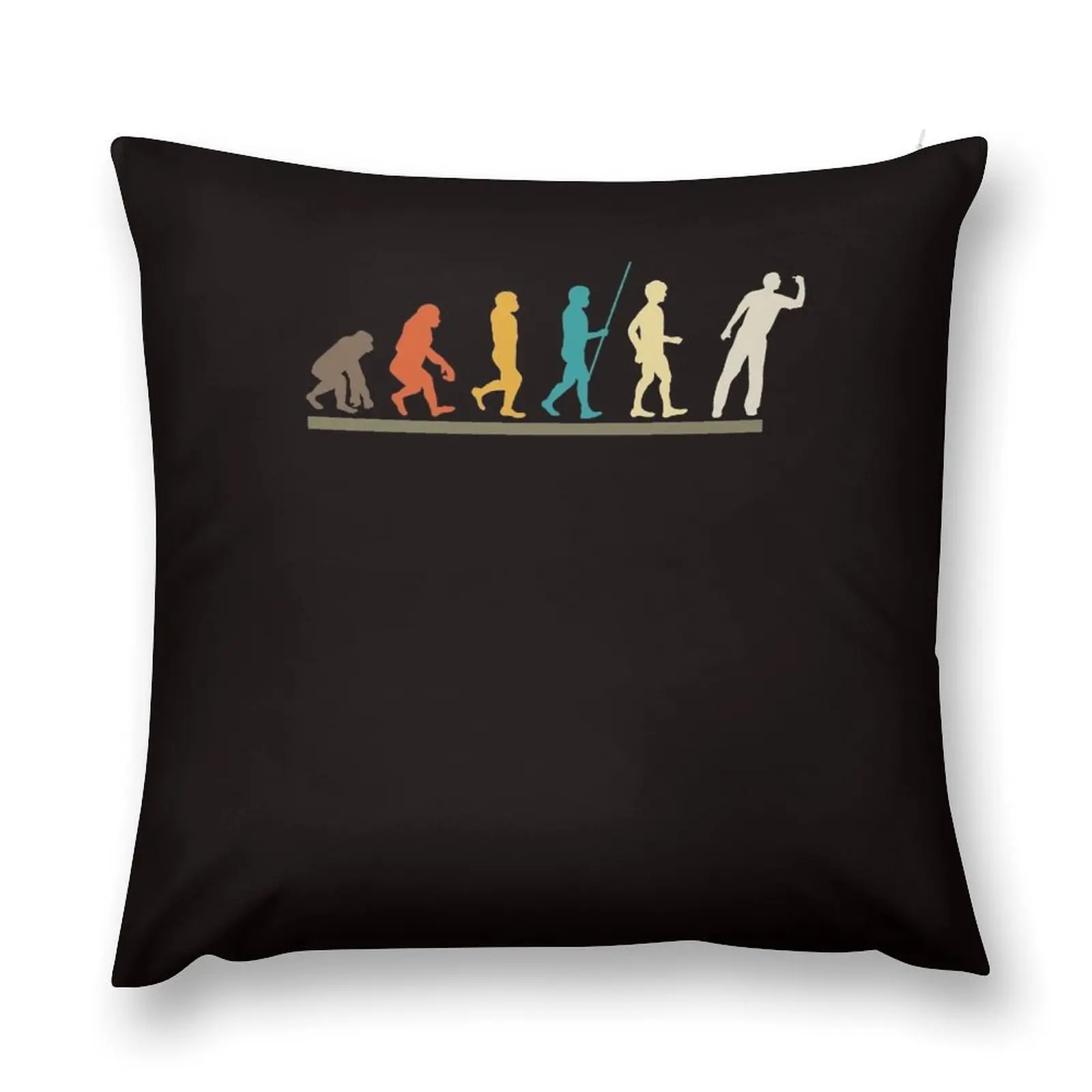 Evolution Darts Player Dartboard Arrow Target Dartist Throw Pillow Ornamental Pillow Pillow Case Christmas Sofa Cushions