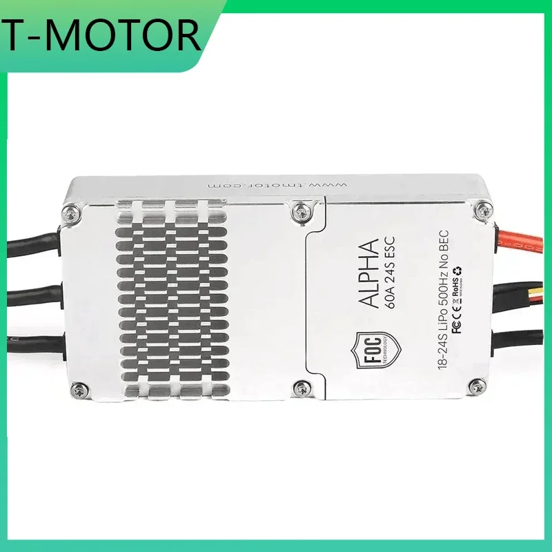 T-Motor ALPHA 60A 24S FOC ESC High Voltage Speed Controller for U12II KV60 U13II KV65 Multirotor Brushless Motor