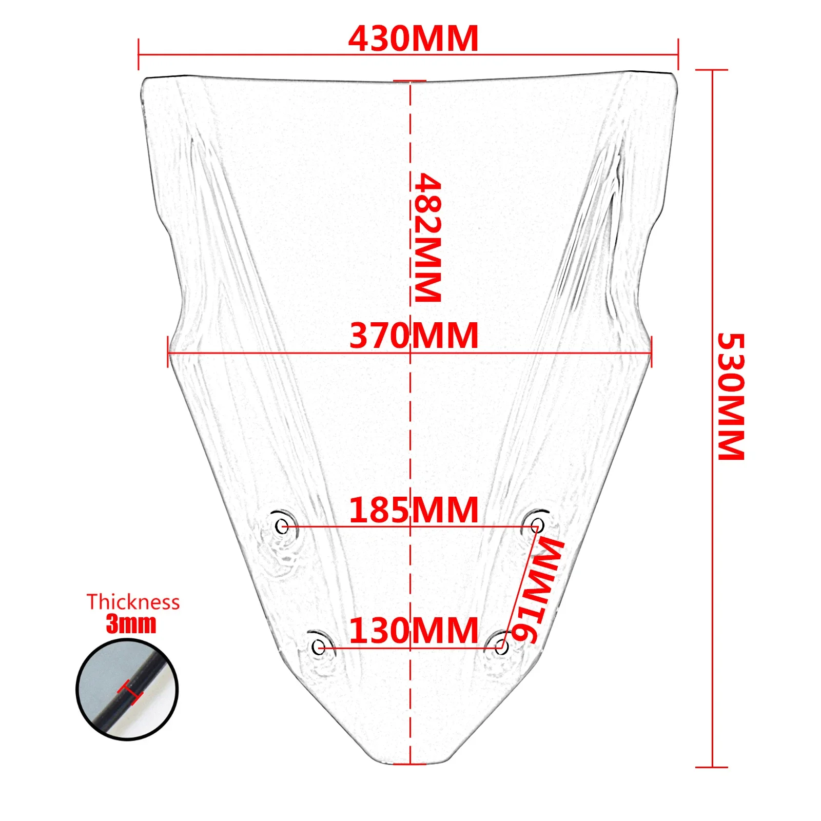 Windscreen Windshield Wind Deflector For SUZUKI GSXS1000GT GSX-S1000GT GSXS GSX-S 1000 GT 2022 2023 2024 2025 2026 94611-48K00