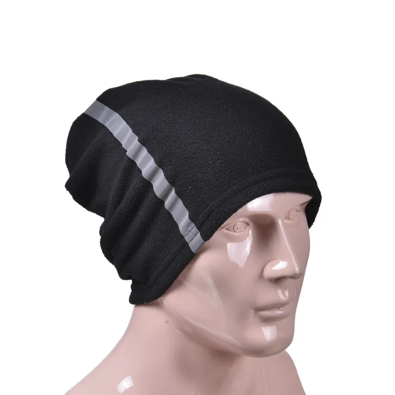 Winter Fleece Warm Scarf Outdoor Night Riding Mask Cold Skiing Reflective Drawstring Men Women Neck Cover Thermal Windproof