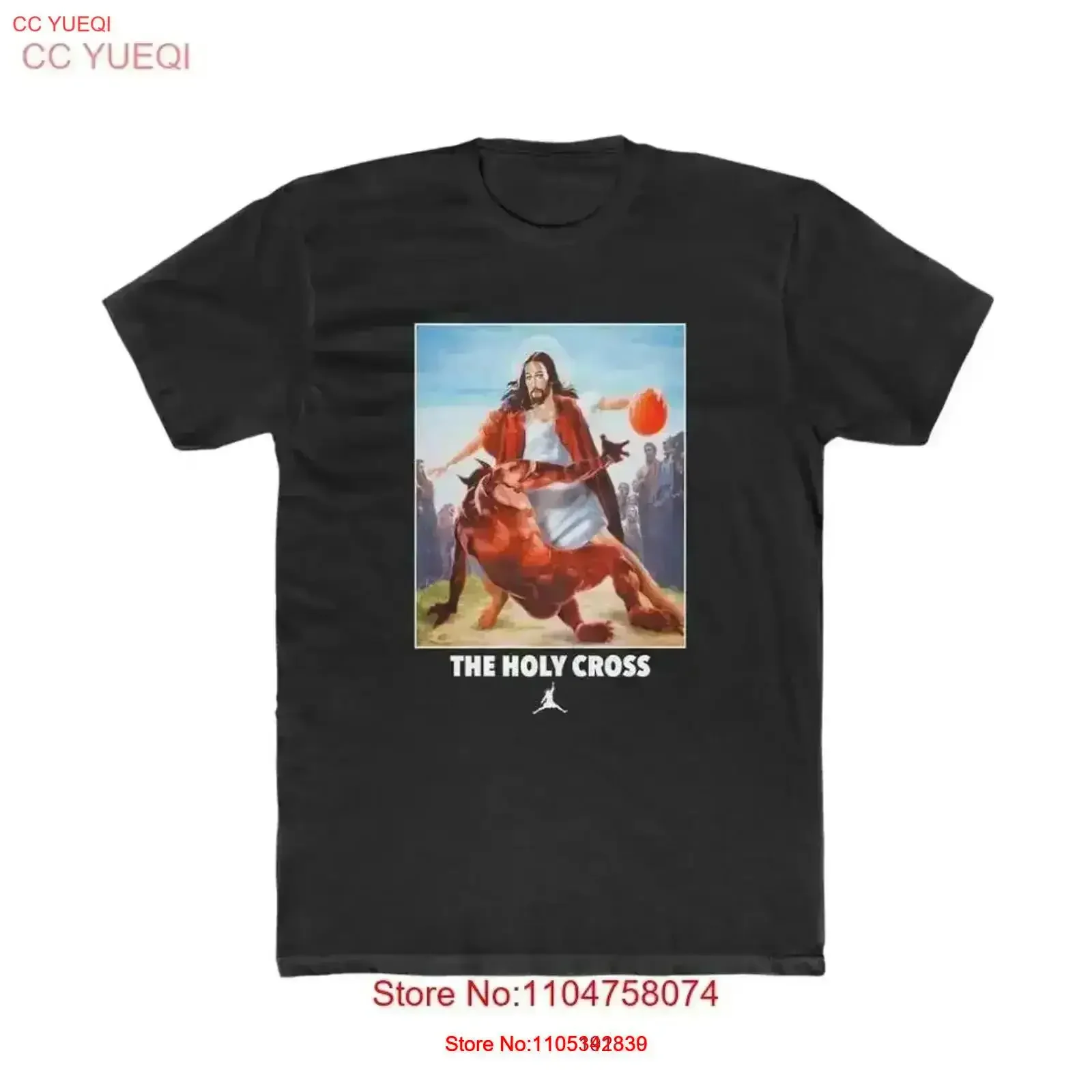 Camiseta divertida con diseño de la Santa Cruz de Jesús jugando al baloncesto, talla S 5XL, ropa de diseñador vintage lavada, elegante y versátil