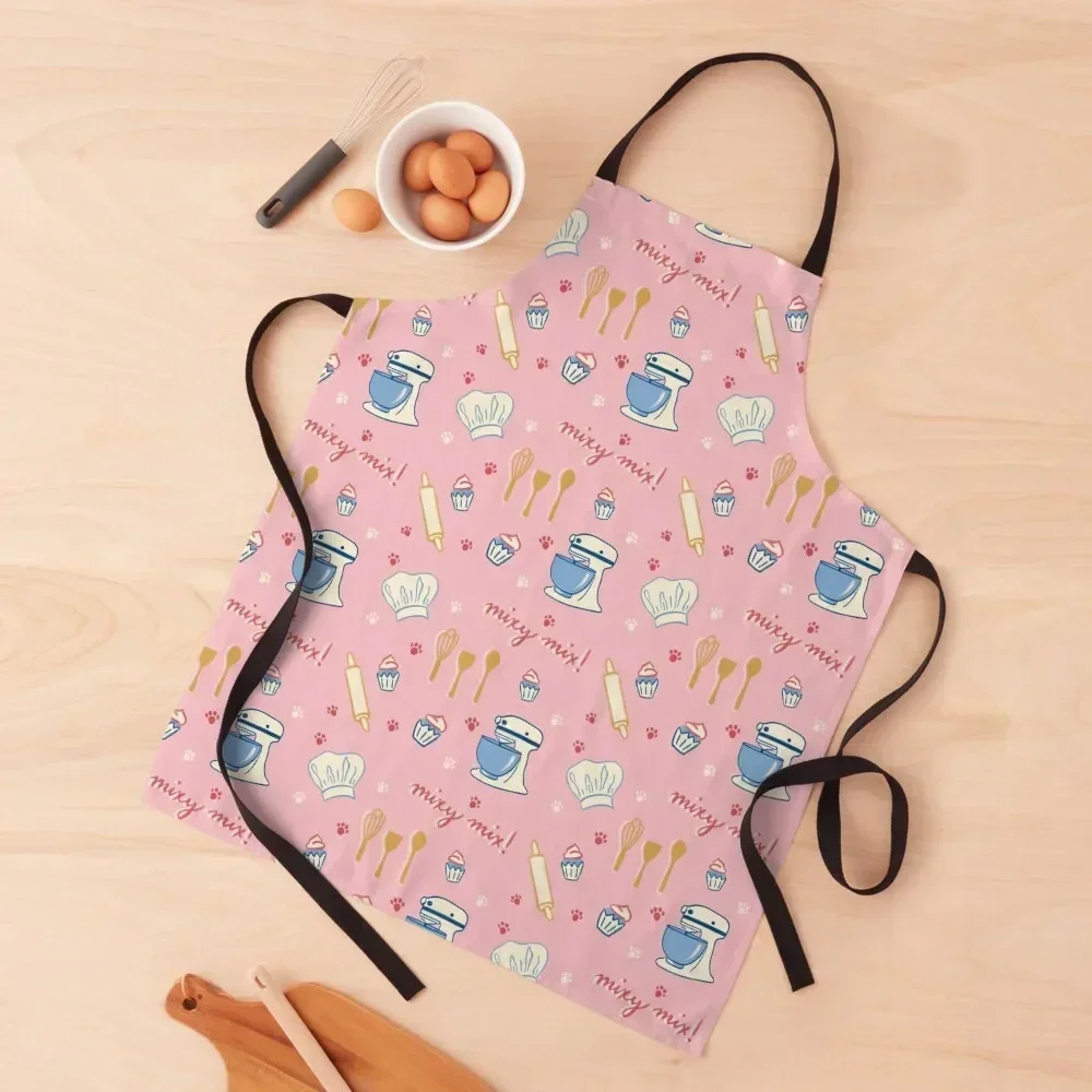 

Mixy Mix in Purrty Pink Apron Women's kitchen clothes Utensils For Kitchen japanese style Apron