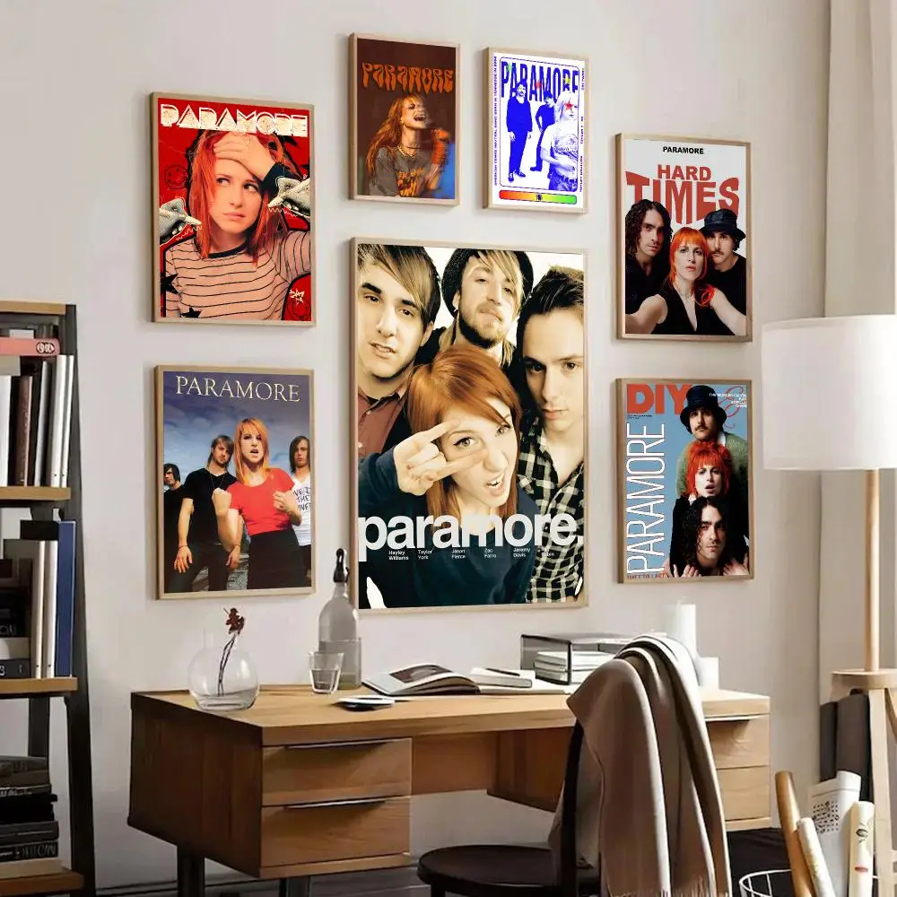 Band Paramore Poster HD Art Sticky Wall Waterproof Home Living Room Bedroom Bar Aesthetic Decoration