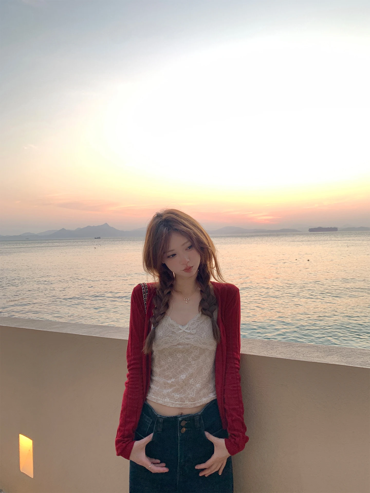 

Новый нежный вязаный кардиган Zzhen Zhen Spring с V-образным вырезом, полностью ажурный, женский, мягкий, с длинными рукавами, дышащий, с узором «Сердечки»