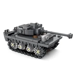 World War Army Military Soldiers SAWT Soldiers The King Tiger Heavy Tank DIY Model Building Blocks Bricks Children'S Toys