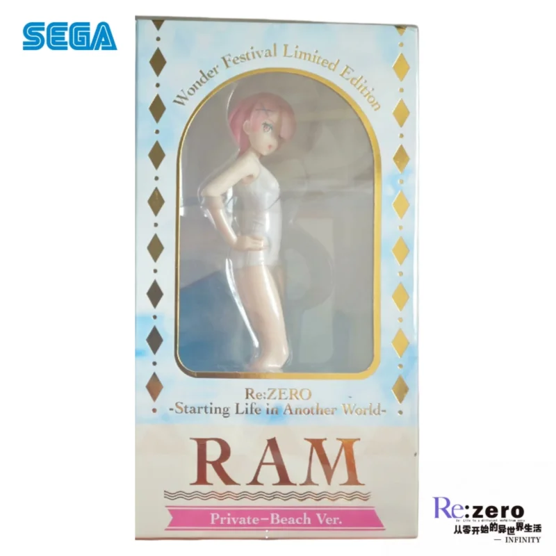 En Stock Sega Original Re Zero-démarrage la vie dans un autre monde Rem Ram figurine modèle poupée tout nouveau modèle de jouets en boîte