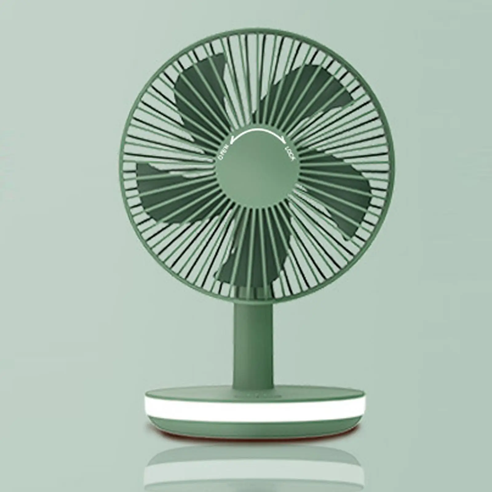 مروحة شخصية مع مصباح ليلي ، مروحة طاولة مع 3 سرعات تتأرجح لأعلى ولأسفل ، مروحة سطح مكتب 6 بوصة ، محمولة للمكتبات ، متعددة الاستخدامات