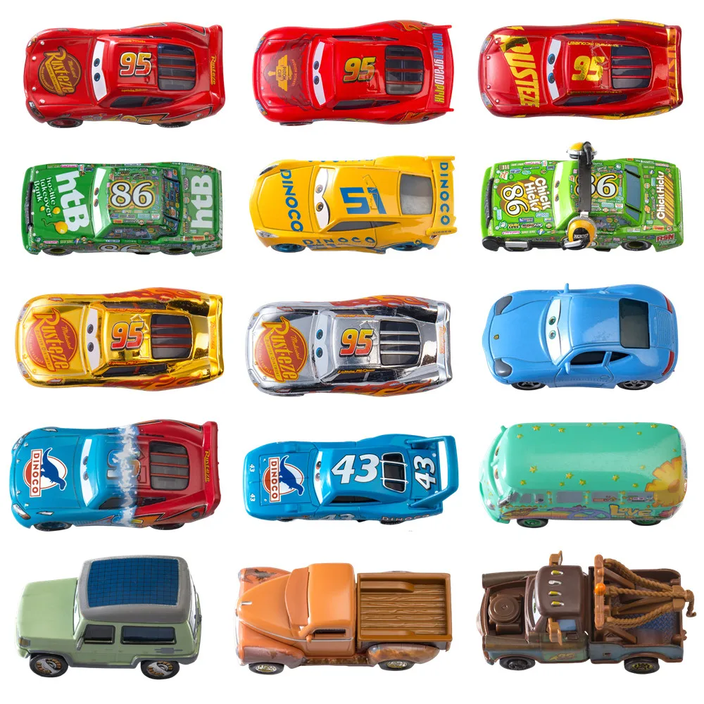 

Disney Pixar Cars Toys Racing Lightning McQueen Jackson Storm Mater Sheriff 1:55 Литая под давлением модель автомобиля игрушка детский подарок на день рождения