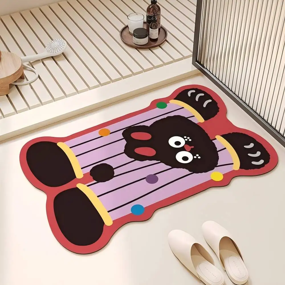 

VIKAMA cute cartoon floor MATS, bathroom water-absorbing, anti-slip and anti-drop floor MATS, interior decoration