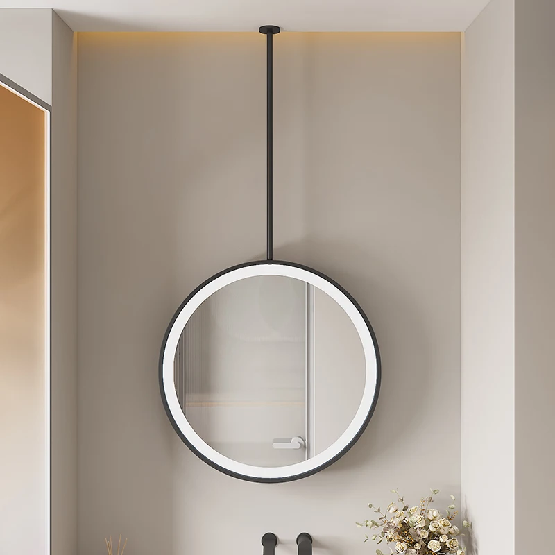 Round Large Decorative Mirrors Mirror Wall Sticker Bathroom Mirror Modern Liquidation House Light Interior Decor Home Decoration