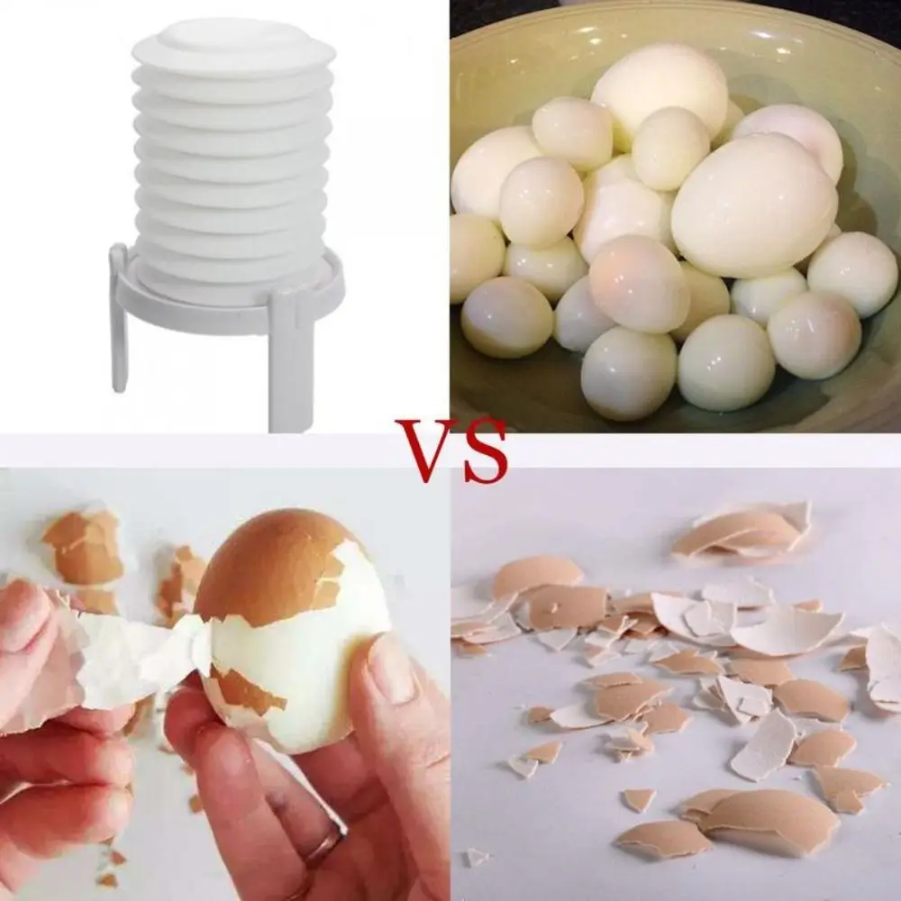 Creative Automatic Egg Peeler 3 Steps Egg Shell Remove Tool Free Peeling Kitchen Gadgets