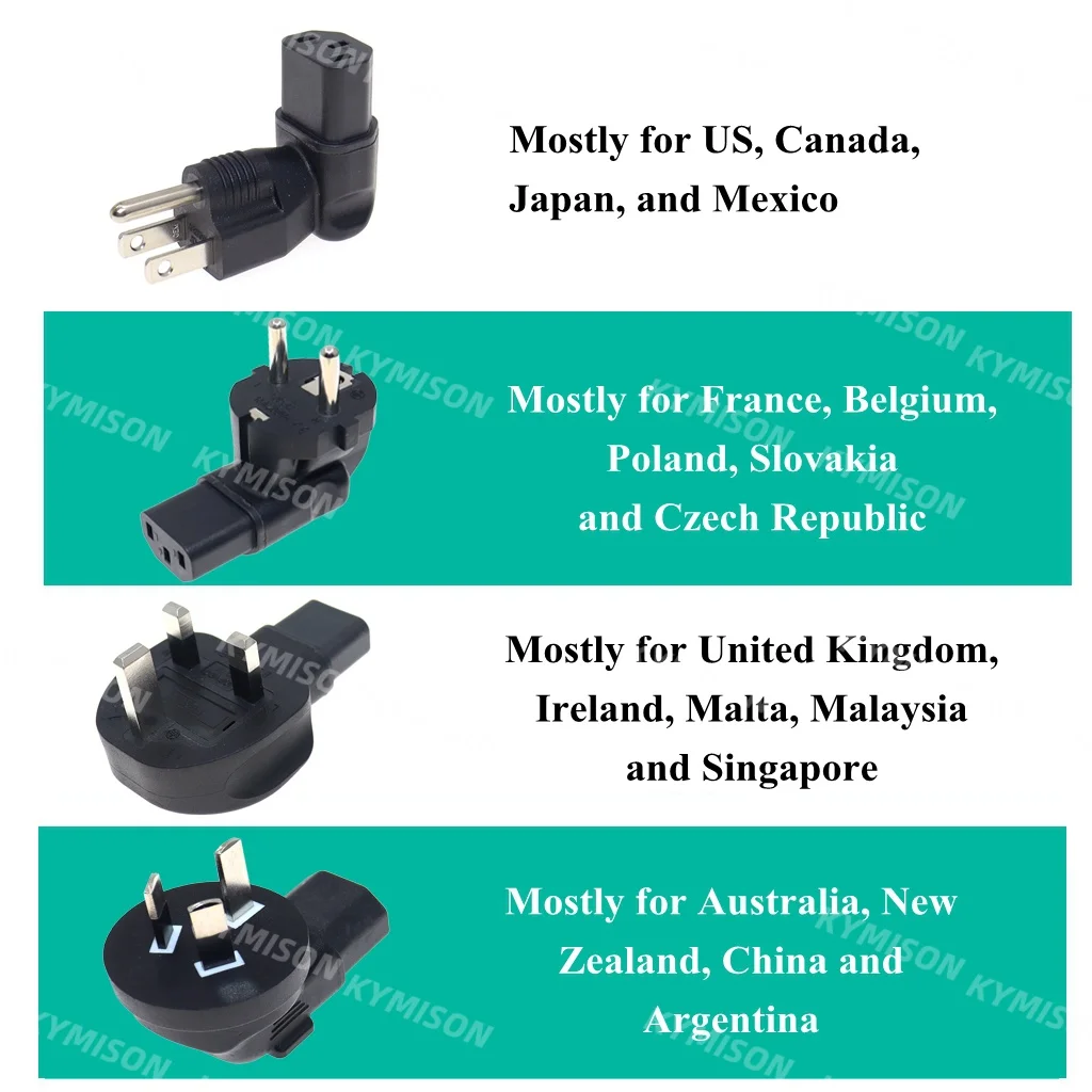 IEC320 C13 To Eu/Uk…
