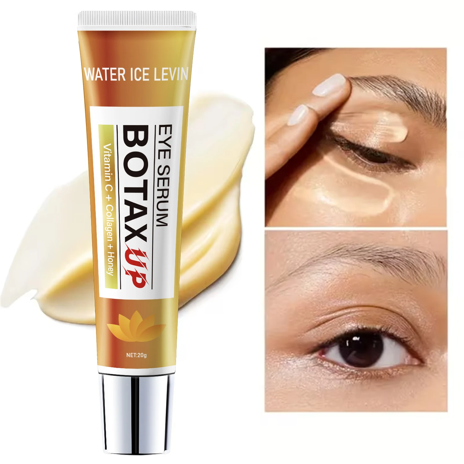Botax Ultra Eye Serum. Collagen Honey Hydrating Formula. Moisturizes Refreshes Skin. Gentle Delicate All Skin Types. 20g.