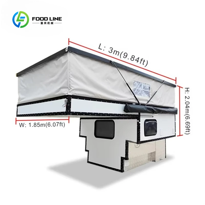 Customized Factory Price RV Camper Van Motorhome Camping Caravans Australian Standard Pickup Expedition Flatbed Box Truck Camper