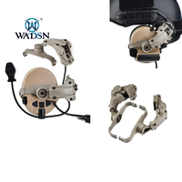 WADSN Tactical Fast Rotation Helmet Rail Mount Adapter Headset Bracket For Comtact Sordin Headphone Fit Wendy ARC Rail Base