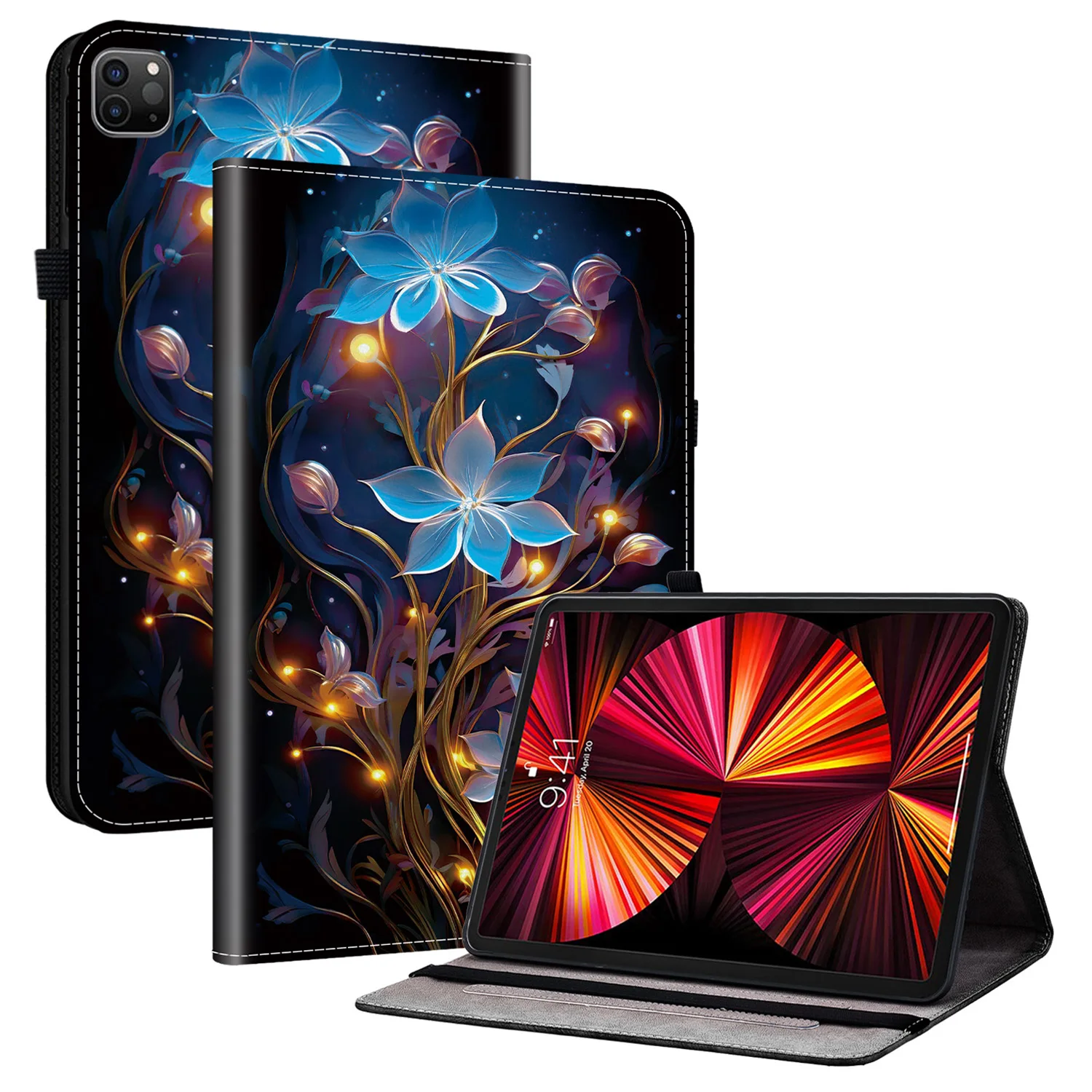 

Leather Case For iPad Air 11 (2025) / (2024) / Air (2022) / (2020) / Pro 11 (2022) Pattern Printed Tablet Cover with Car