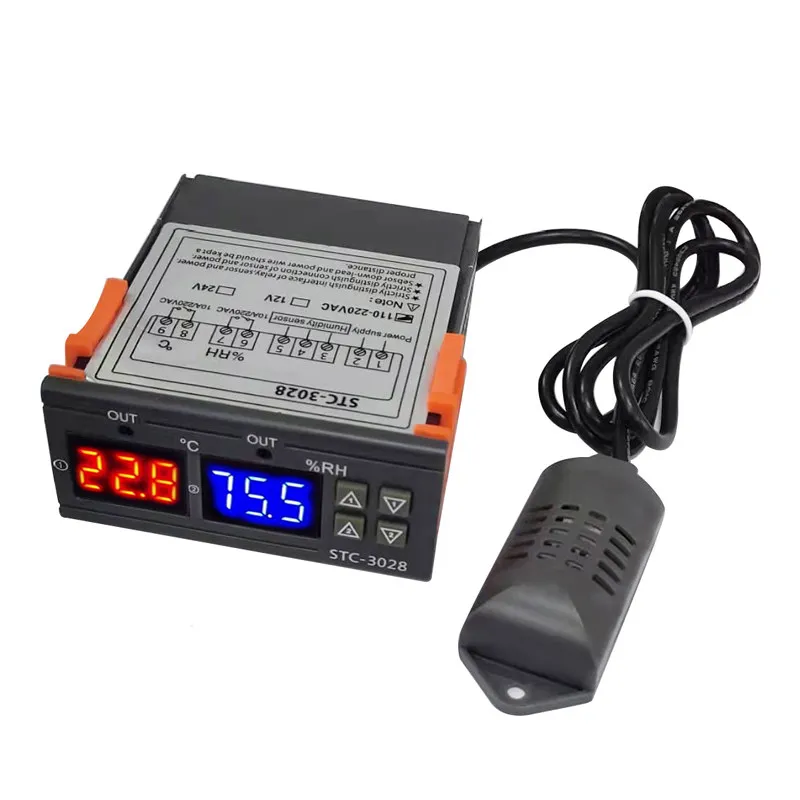Digital temperature and humidity controller dual-purpose control greenhouse incubation constant humidity